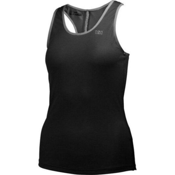 Helly Hansen Black Aspire Lifa Flow Singlet Tank Top Size Small Fitness Active S - Picture 2 of 11